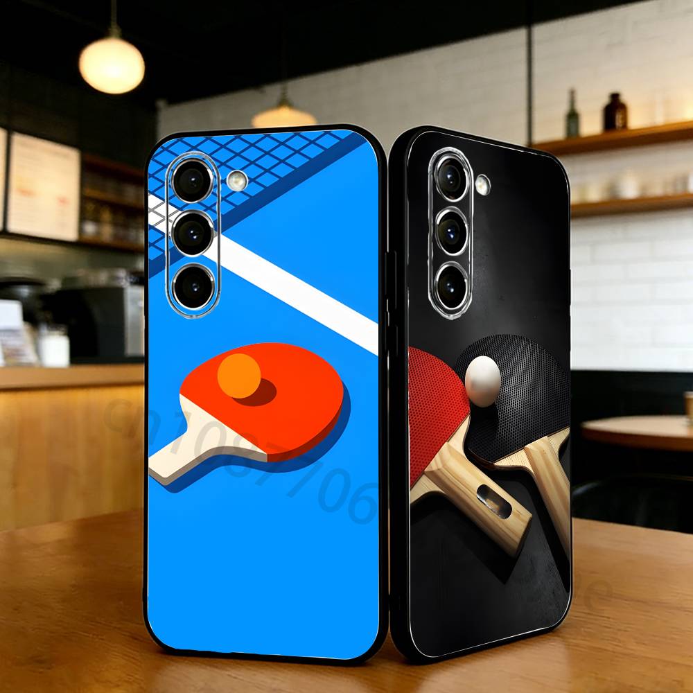 Table Tennis Quotes - Funda de teléfono con raqueta de