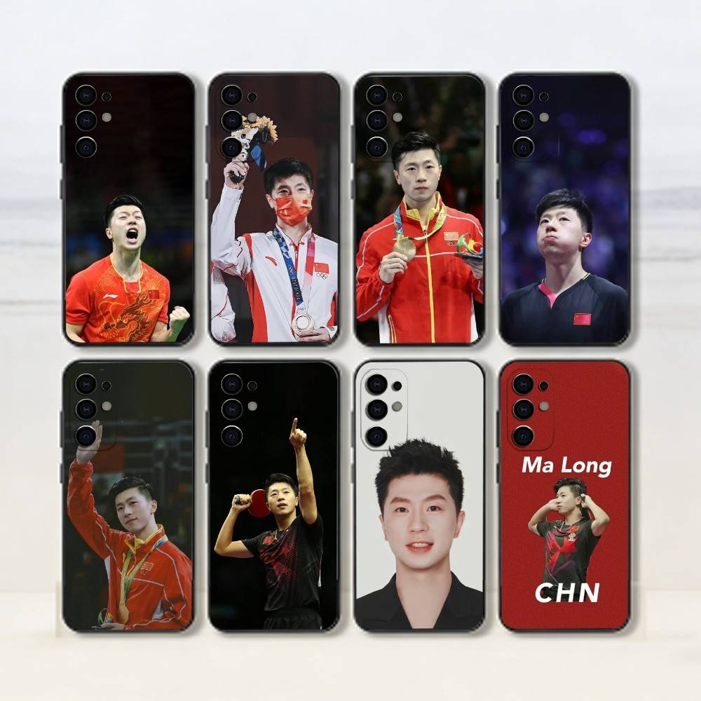 Table Tennis Quotes - Funda de silicona suave negra para