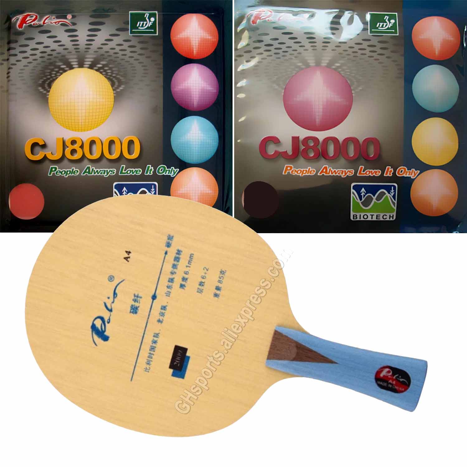 Table Tennis Grip Types - Raqueta de Tenis de Mesa Pro