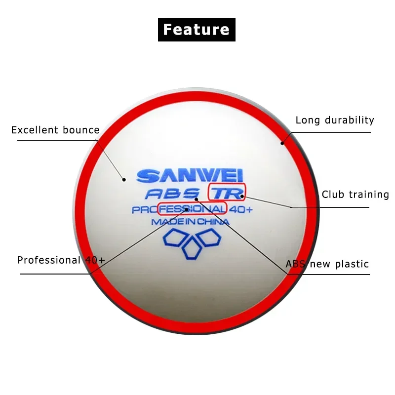 SANWEI-ABS TR Pelotas de tenis - Table Tennis Vr reseña y precio