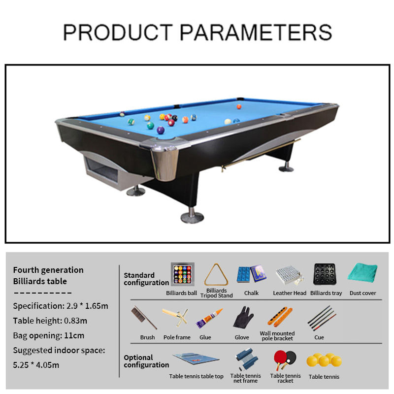 Mesa de Billar Moderna de 9 Pi - Table Tennis Ball reseña y precio